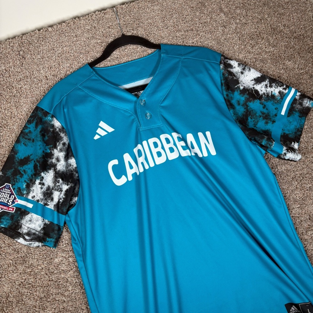Adidas 2023 Little League World Series Caribbean Jersey Teal Mens Large ACUS21